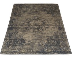 Vloerkleed Viola Green 160 x 230 cm - Vintage Design Vloerkleed met Verweerd Patroon