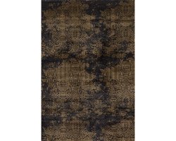 Vloerkleed - Vloerkleed - Industrieel vloerkleed - Retro vloerkleed - Vintage vloerkleed - Vintage - Tapijt - Kleed - Goud/Bruin - 290 cm