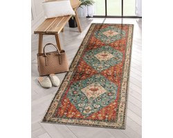 vloerkleed,Perzische gang Keuken Runner Tapijt Wasbare Badkamer Wasmat Faux Wol Antislip Vloertapijt voor Entryway Slaapkamer Woonkamer Eetkamer