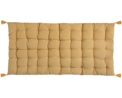 Vloerkussen 120 x 60 cm Dione Geel