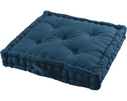 Vloerkussen 60 x 60 cm Bali Blauw