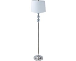 Vloerlamp - 155x35,5 cm - zilver-wit