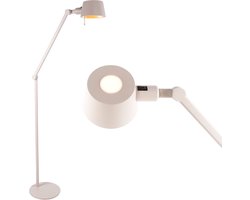 Vloerlamp | 16 cm | Sovrano | E27 | beige/crème | metaal | retro, modern