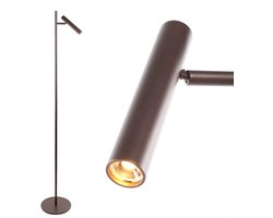 Vloerlamp | 23 cm | Pierro | LED | bruin | metaal | moderne design verlichting