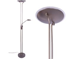 Vloerlamp | 30 cm | empoli vloerlampen | 2 lichts | LED | brons/bruin | glas metaal | design functionele sfeerverlichting