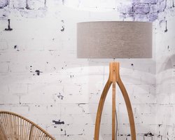 Vloerlamp – ANNAPURNA – Bamboe/Linnen