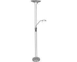 Vloerlamp Biron 7500ST, staal, dimmable, 180 cm hoog, tijdloos design, Mexlite