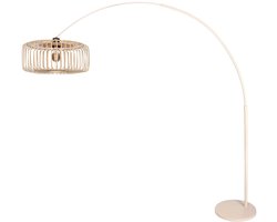Vloerlamp Breeza-Beache 4320CR - Cremer kleur - Bamboe en metaal - Uitschuifbaar en kantelbaar - Steinhauer