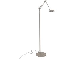 Vloerlamp Daphne 2 4601ST - Stalen leeslamp met verstelbaar licht, dimbaar en verstelbare arm, Steinhauer