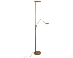 Vloerlamp Daphne 2 4602BR - bronzen metaal, draaibaar en kantelbaar, met instelbare LED - Steinhauer