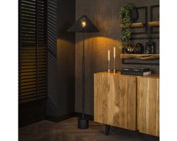 Vloerlamp Kosmos LED met Dimmer in Charcoal voor Woonkamer - Vloerlampen - 45x45x154 cm - Charcoal Kleur - Modern Design - Energiezuinige Verlichting - Verstelbare Sfeer Verlichting - Minimalistisch Stijlvol