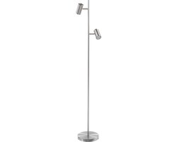 Vloerlamp LED Burgos 140cm Nickel GU10