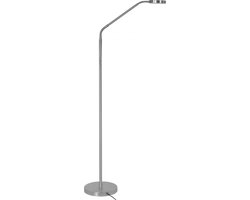 Vloerlamp LED Comfort Portable 135cm Nickel CCT - Kleurwissel|2200K - Extra warm wit (820)| 8,5 Watt