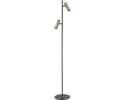 Vloerlamp LED Trend 140cm Zwart Brons Mini GU10