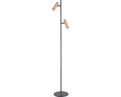 Vloerlamp LED Trend 140cm Zwart Messing GU10