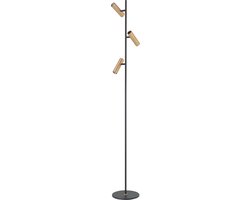 Vloerlamp LED Trend 160cm Zwart Messing Mini GU10