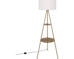 Vloerlamp Maxence Wit - Goud