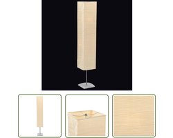 Vloerlamp met papieren lampenkap 135 cm - Staande Lamp - Vloerverlichting - Papier Lampenkap - Vintage Lamp - Industriële Lamp