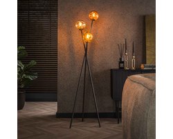 Vloerlamp Mix 3-Lichts Glas - 45x45x169cm - Exc. Lichtbron - Giga Meubel