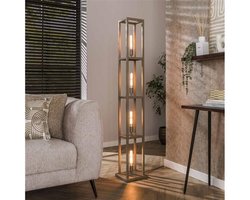 Vloerlamp Quadra 4-lichts - Beige