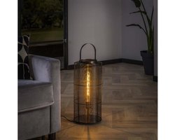 Vloerlamp reach L - Zwart nikkel