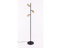 Vloerlamp Spottie - mat zwart 3 spots - 3xGu10 - draaibaar kantelbaar - 150cm