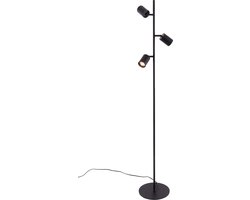 Vloerlamp Spottie - mat zwart 3 spots - 3xGu10 - draaibaar kantelbaar - 150cm