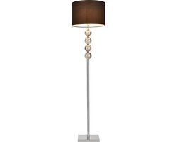 Vloerlamp staande lamp 155 cm Spheridern chroom en zwart