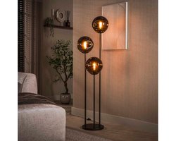 Vloerlamp Stellar getrapt 3L - Sienna bruin - 32x32x164 cm