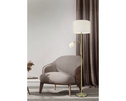 Vloerlamp Trio Leuchten Hotel messing