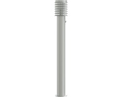 Vloerlamp voor buiten met sensor 110 cm roestvrijstaal zilver