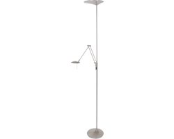 Vloerlamp | Zodiac LED | 2 lichts | LED | grijs zilver | kunststof metaal | moderne functionele sfeerverlichting