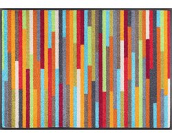 Vloermat Mikado Stripes 60 x 85 cm - Wasbaar, Geschikt voor Binnen en Buiten
