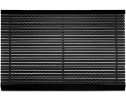 Vloermat voor Binnen en Buiten, Weerbestendig en Rvs, Schoonloopmat voor Deur, 60 x 90 cm, Zwart