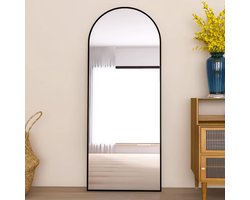 Vloerspiegel – Staande Spiegel – Passpiegel – Wandspiegel – Full-Length Spiegel – Groot formaat 180x80 cm – Aluminium Frame