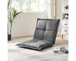 Vloerstoel Deinze 2-delige set donkergrijs [en.casa]