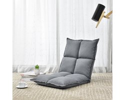 Vloerstoel Deinze 2-delige set lichtgrijs [en.casa]