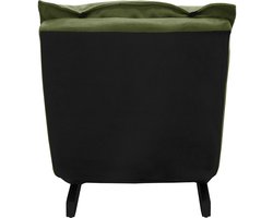 Vloerstoel groen Vloerstoel gestoffeerd met verstelbare rugleuning Linnen bekleding Robuust stalen frame ML design