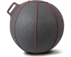 VLUV BOL VELT zitbal 70-75cm - Grey-Melange/Red