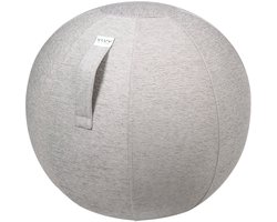 Vluv STOV - zitbal met hoes - voor kantoor en thuis - ergonomisch - yoga- en zwangerschapsbal - 70-75 cm - concrete