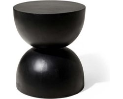 V&M Design Bijzettafel - Binnen en Buiten - Nachtkastje - Ø35 x 40 - Zwart