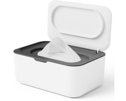 Vochtige doekjes dispenser - Wipe Box Doekjesverdeler - Stofdichte Tissue Box Houder - Vochtig Toiletpapier Houder - Siliconen Afdichting - doos voor nat toiletpapier - voor thuis en op kantoor - Vochtige doekjes opbergdoos - Baby Dispenser - 1 stuk