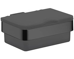 Vochtpapierhouder Kunststof Zwart - Stijlvolle Badkamer Accessoire