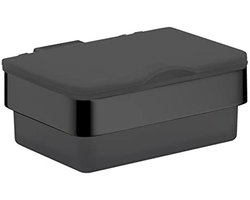 Vochtpapierhouder Kunststof Zwart - Stijlvolle Badkamer Accessoire