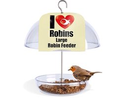 Voederstation voor Roodborstjes - Transparant Tuinaccessoire