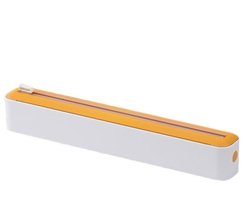 Voedselbewaarfolie - Aluminiumfolie dispenser - met snijder - Magnetische folie dispenser - geschikt voor voedselbewaarfolie - aluminiumfolie - thuiskeuken - restaurant -36.5*5*5.5cm-Geel