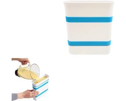 Voedselcontainer voor in de keuken - Organizer voor maaltijden en vloeistoffen opbergen - Handige keukenopberger met deksel