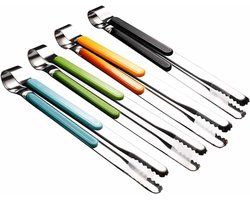 Voedseltangen - Vleestang-serveertang- keuken tang-grilltang-keukentang rvs- Keukentang-keuken kookgereedschap - voor steak, wafel - Keuken Tangen - Barbecue Tangen- Multifunctionele Rvs Voedsel Serveertang Vergrendeling Voedseltangen Klem-25.5cm