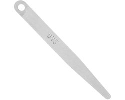 Voelermaat Set - Dikte Meter - Precisie Meten - Roestvrij Staal - 5 Stuks - Zilver