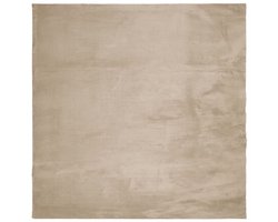 Voerkleed | Tapijt | Kleed HUARTE laagpolig zacht wasbaar 200x200cm zandkleurig
